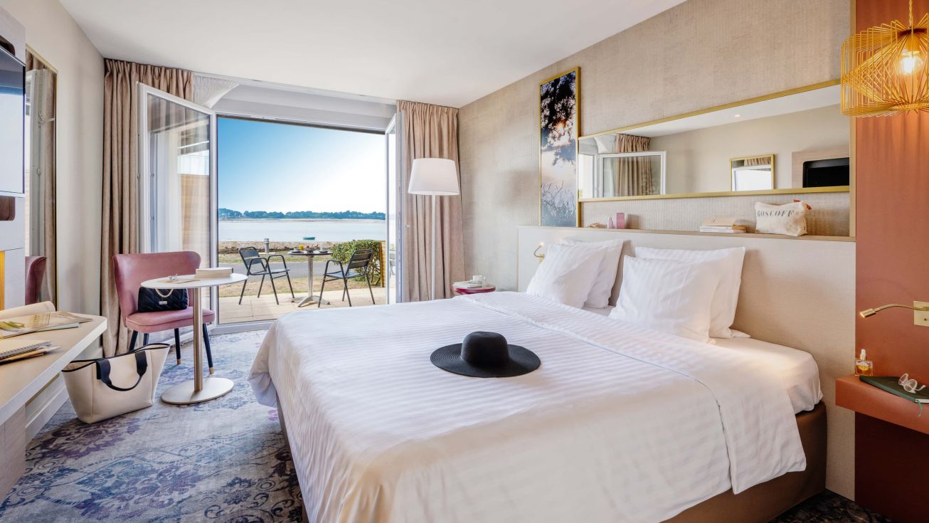 Chambre vue mer hôtel 4 étoiles spa thalasso bretagne